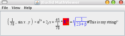 MathViewer application displaying a formula